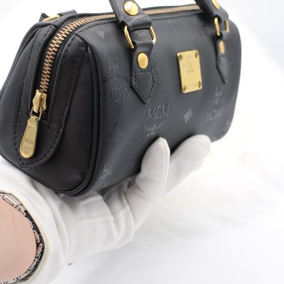 MCM Mini Boston Black Bandoulière - Picture 10 of 16